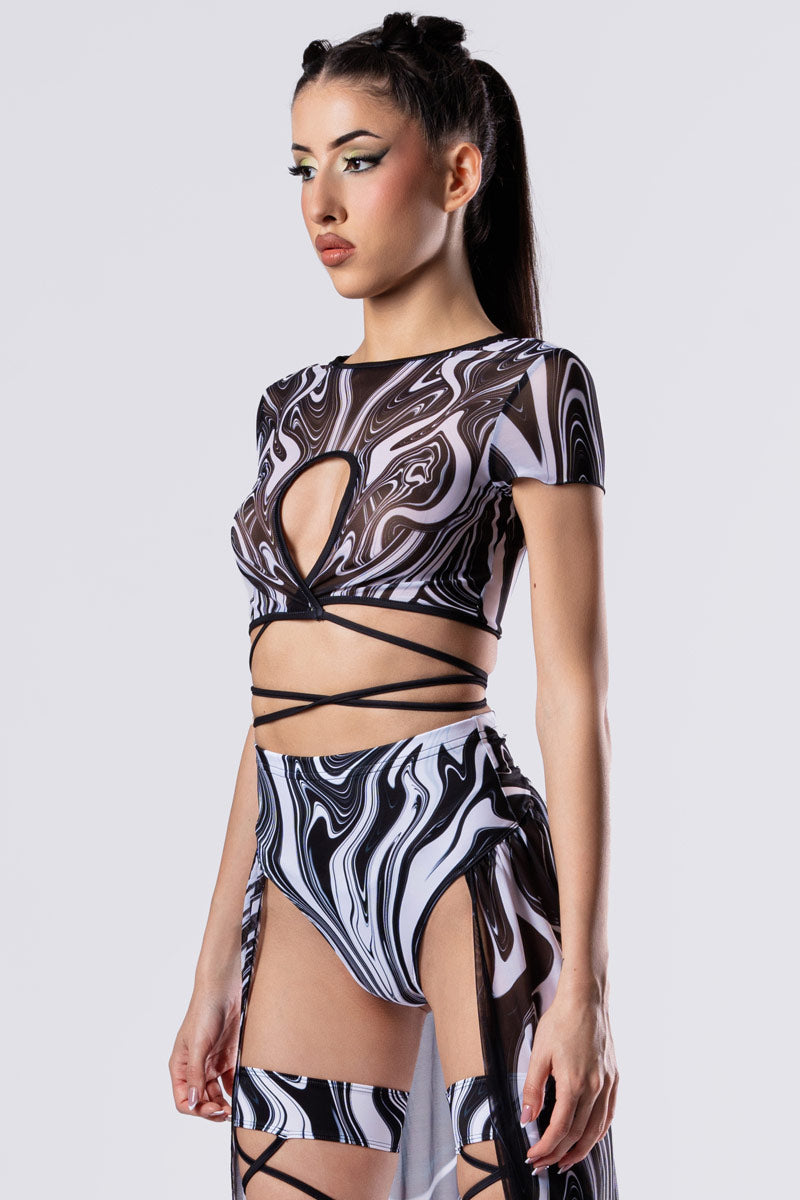 black-and-white-chaos-strappy-top-close-side-view