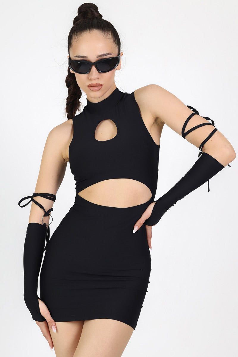 Black Cut Out Mini Dress, Black Sheath Dress, Black Party Dress with Opent Front Cut Out, Spandex Knee Length Dress, Night Dress , XL Black Cut Out Mini Dress, Black Sheath Dress, Black Party Dress with Opent Front Cut Out, Spandex Knee Length Dress, Night Dress , XL
