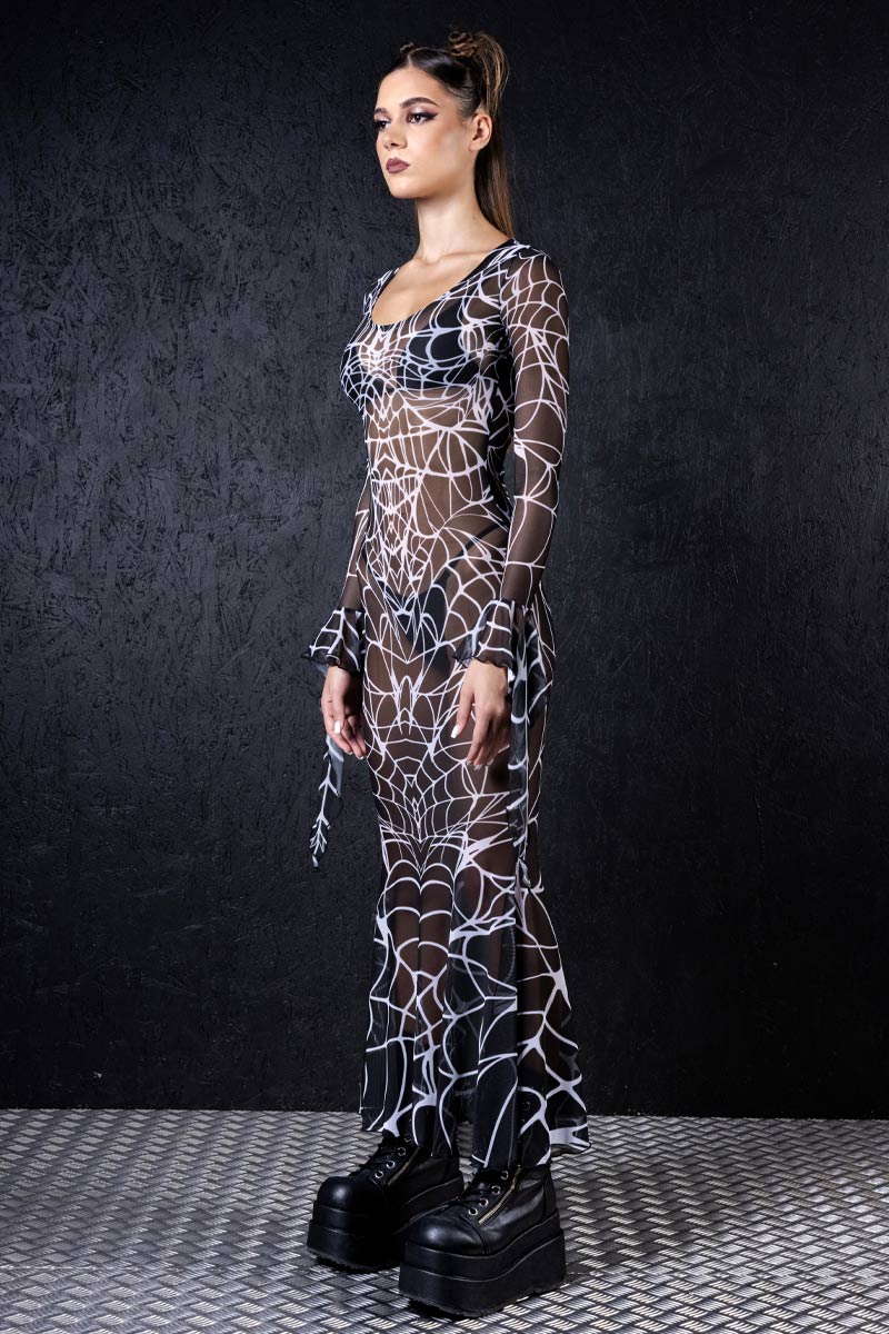 black-widow-sheer-mesh-dress-side-view