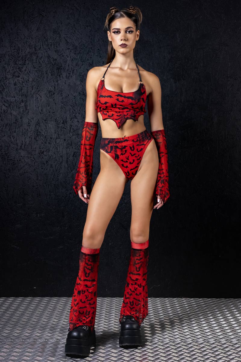 bloody-night-high-cut-booty-shorts-full-front-view