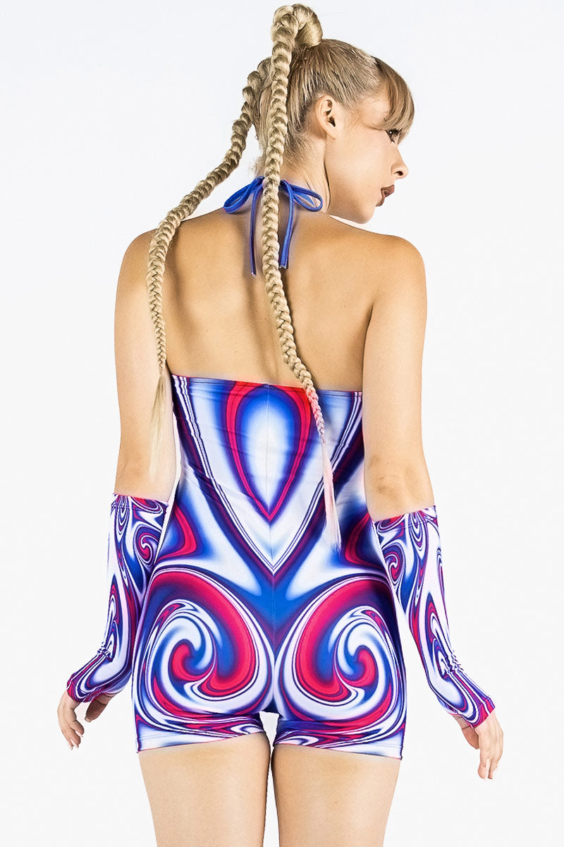 Freedom Flow Cut Out Playsuit Back View