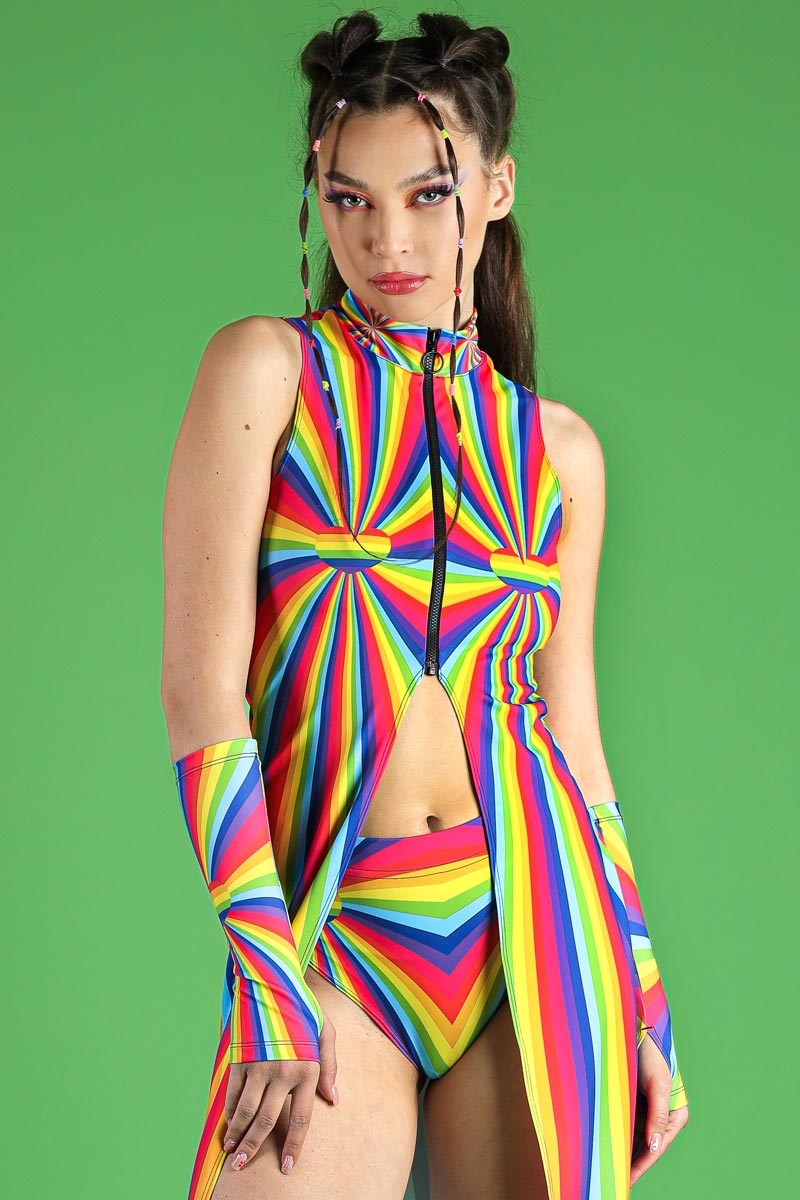 Printed Love is Love Cut Out Maxi Dress for Pride