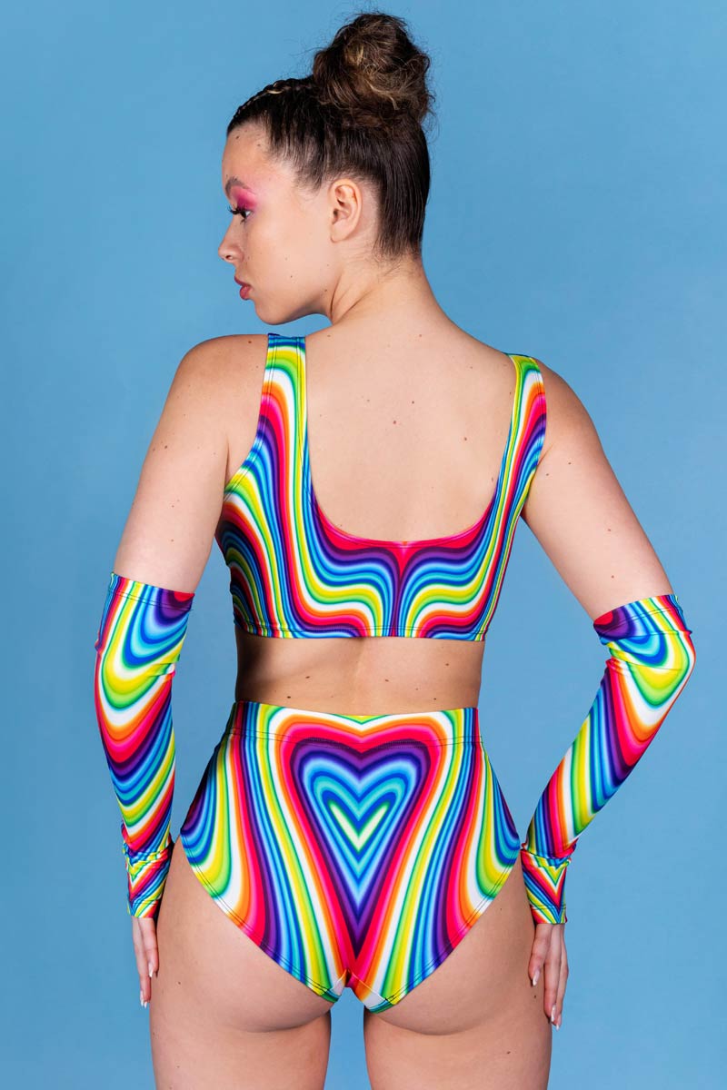 Lovestruck Booty Shorts Set Back View