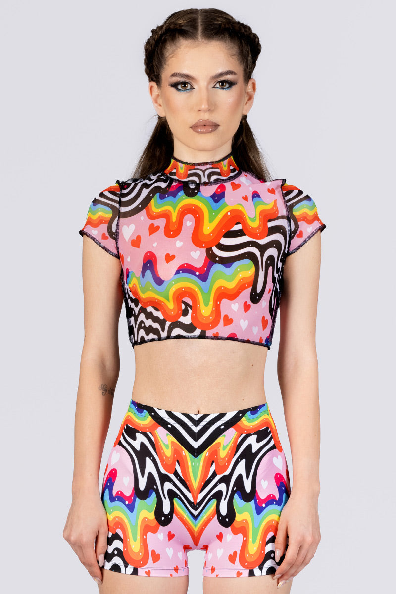 Melty Love High Waisted Shorts Set | Devil Walking