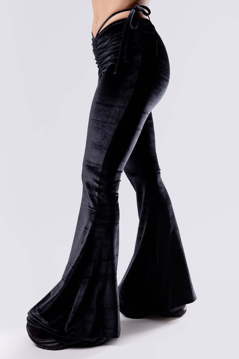 midnight-crush-hip-strap-flare-pants-set-black-velvet-close-side-view
