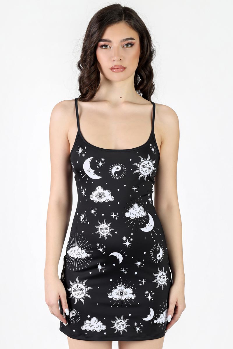 midnight moon mini dress midnight baby blue hawaiian moonkiss short dress