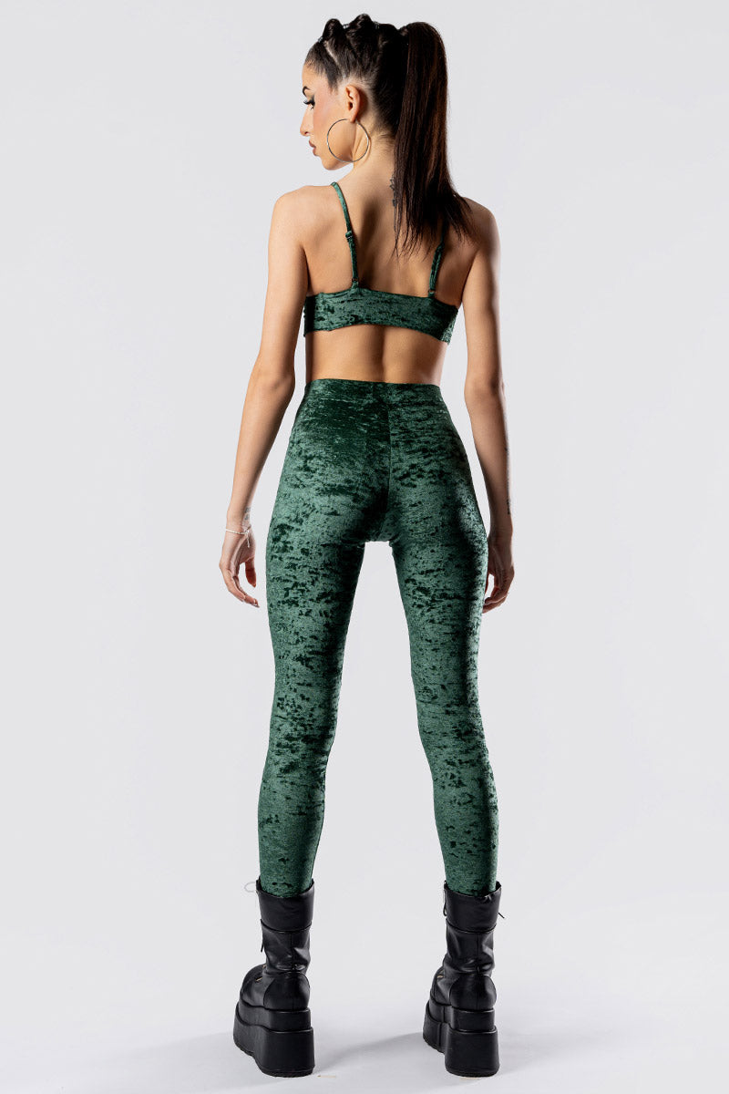 moss-babe-leggings-set-green-velvet-back-view