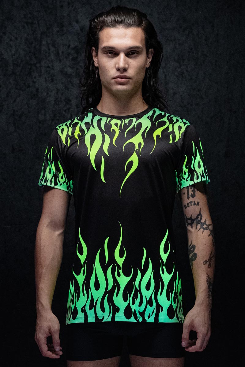 Neon Fire Dance Male Tee