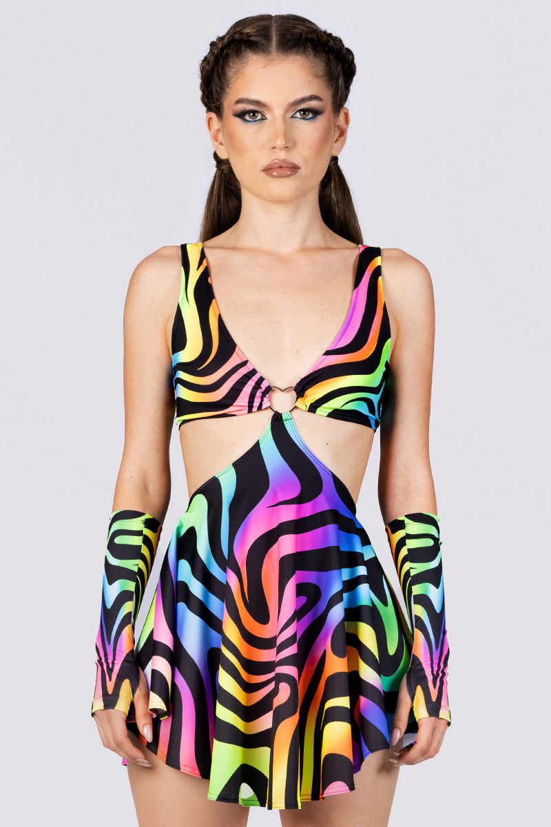 green emerald velvet dress POISON IVY SKATER DRESS – Dustrial