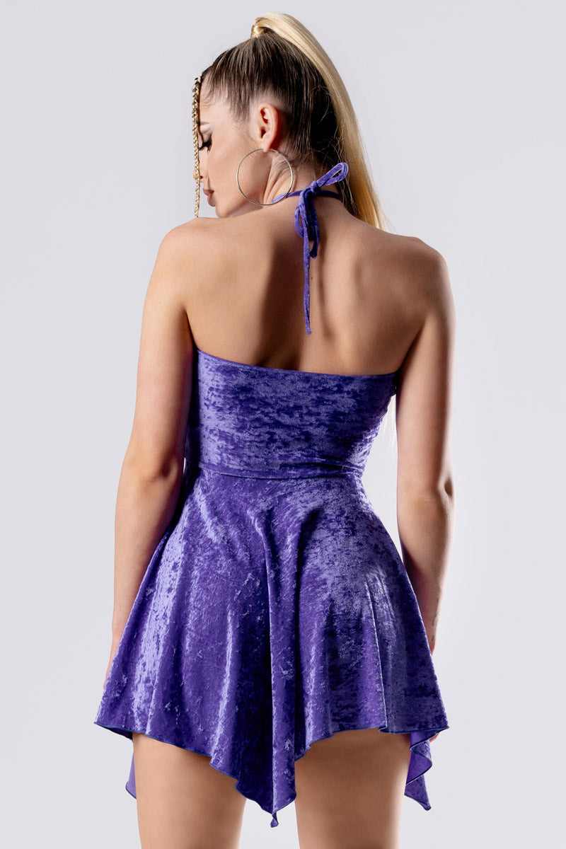 violet-crush-cut-out-handkerchief-dress-purple-velvet-close-back-view
