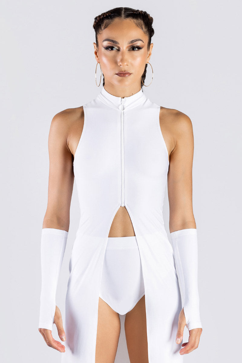 All White Cut Out Maxi Dress for Party