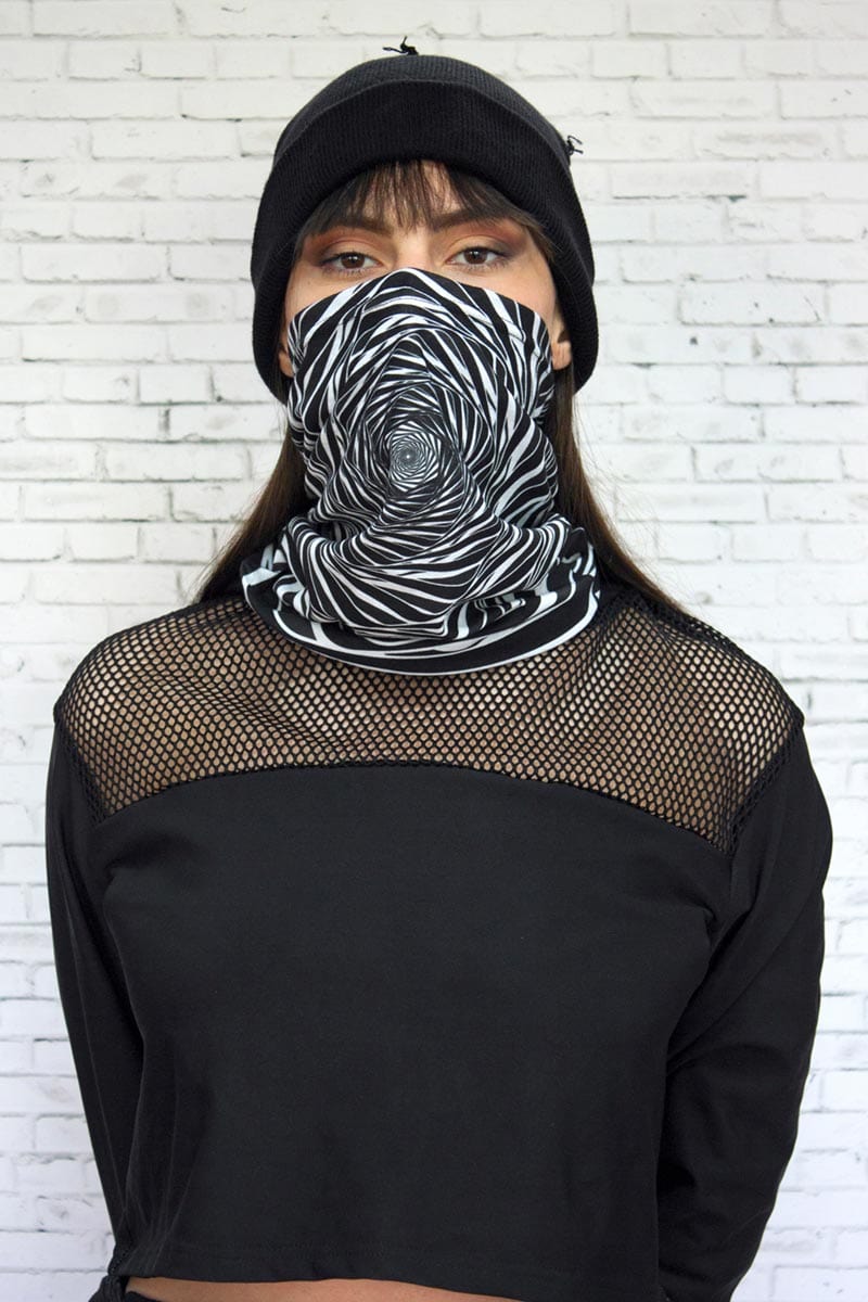 Illusion Neck Gaiter Face Mask | Devil Walking