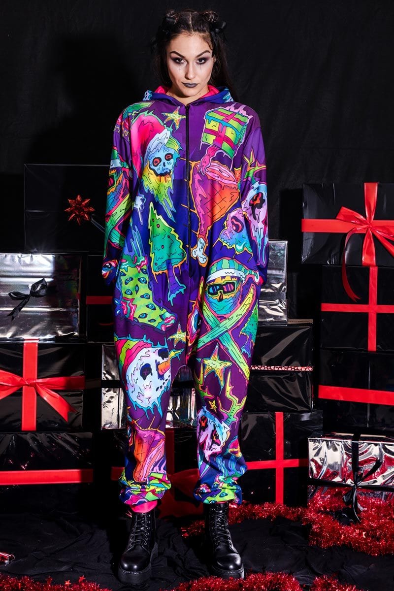 Christmas Bandit Squad Onesie Front View