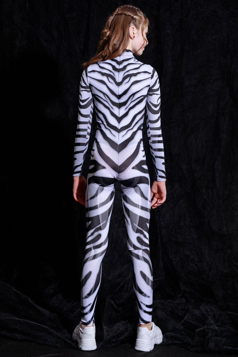 Zebra Kids Costume Back View