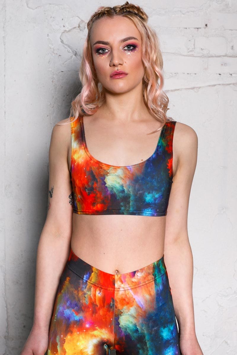 Space Art Bra Top Front View