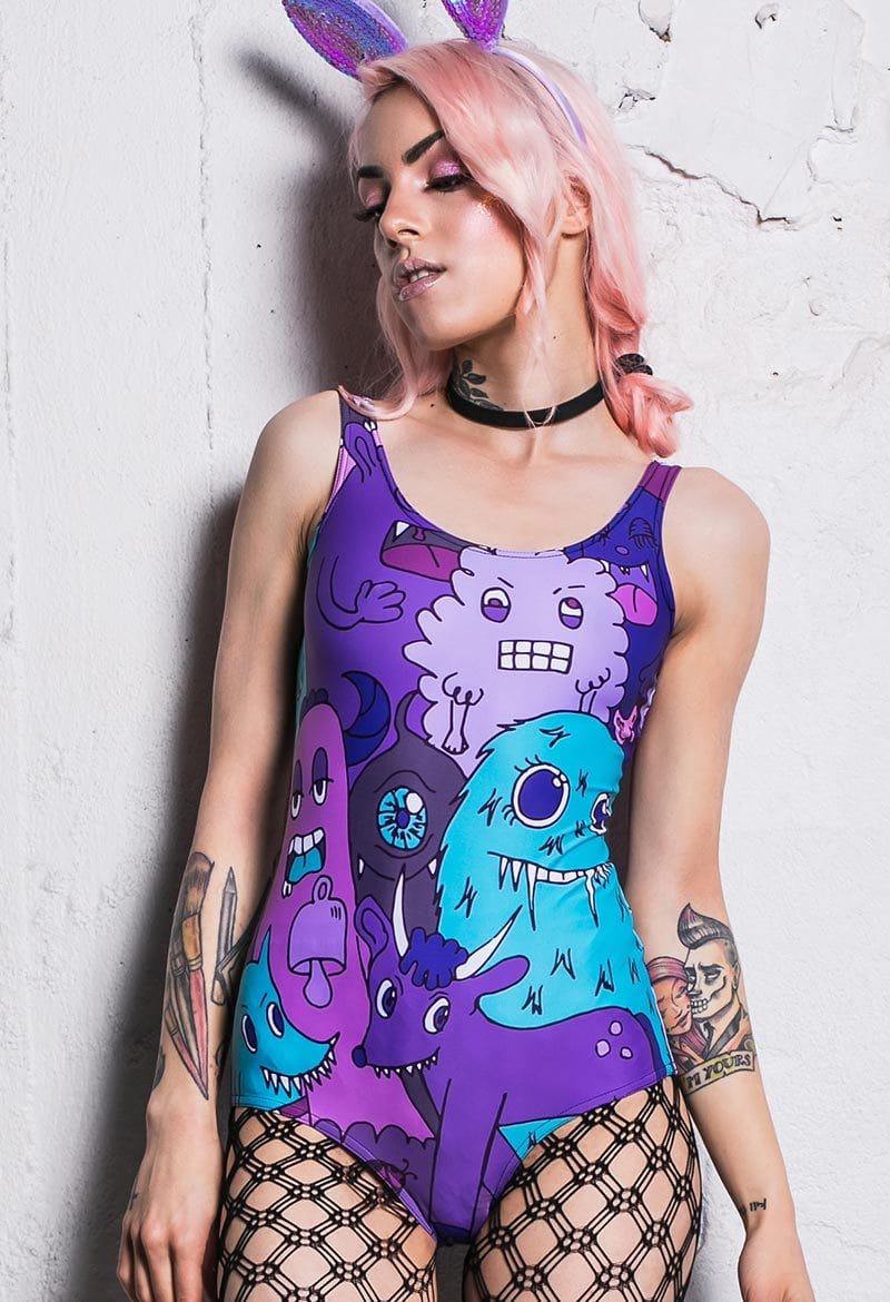 Goblins & Co One Piece Swimsuit Close View