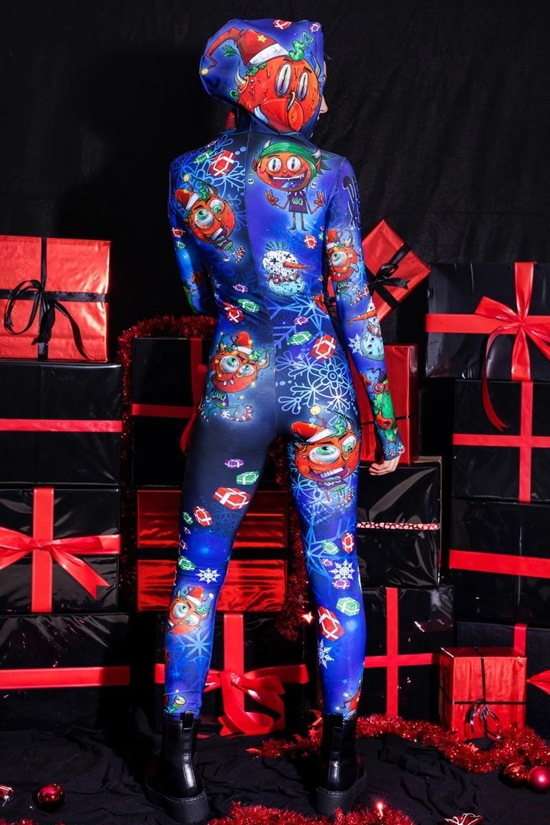 Grumpy Devil Slim-Fit Onesie Back View