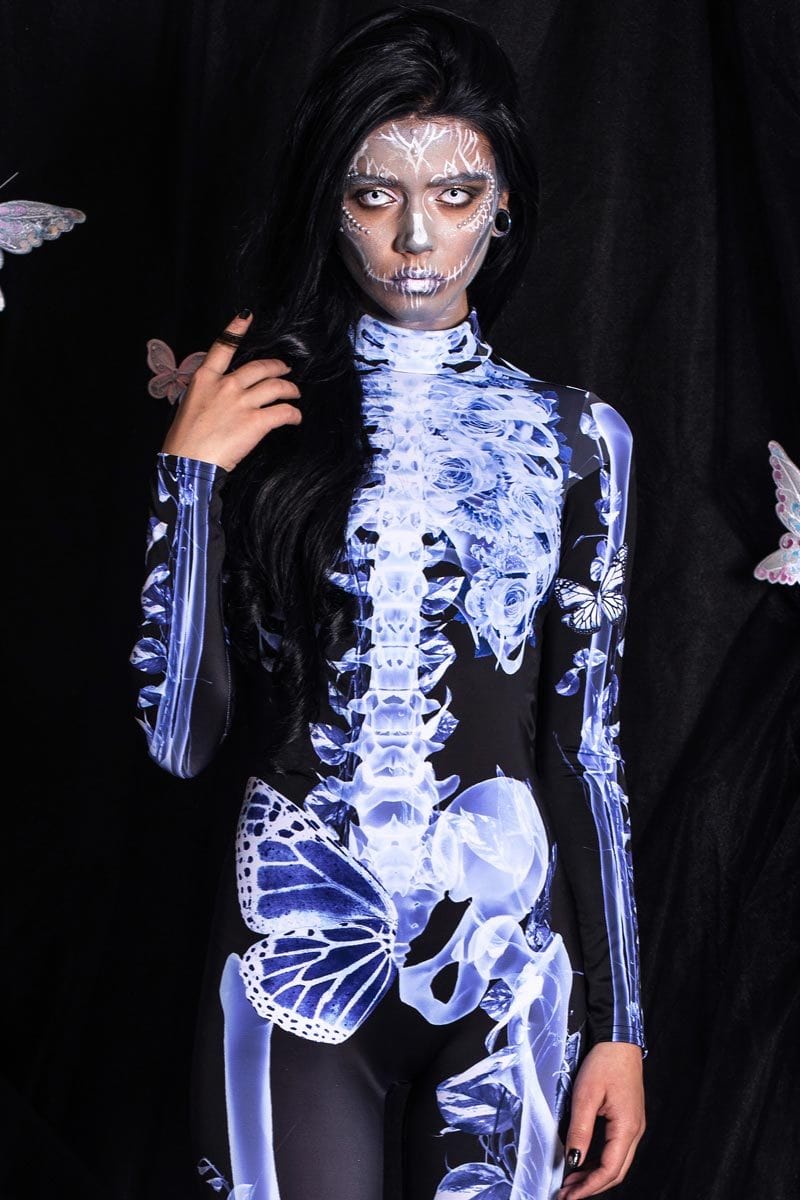 X-Ray Skeleton Costume For Halloween, Sexy Skeleton Halloween Costume For Women, Skeleton Bodysuit, Skeleton One-Piece Halloween Costume , XXL X-Ray Skeleton Costume For Halloween, Sexy Skeleton Halloween Costume For Women, Skeleton Bodysuit, Skeleton One-Piece Halloween Costume , XXL