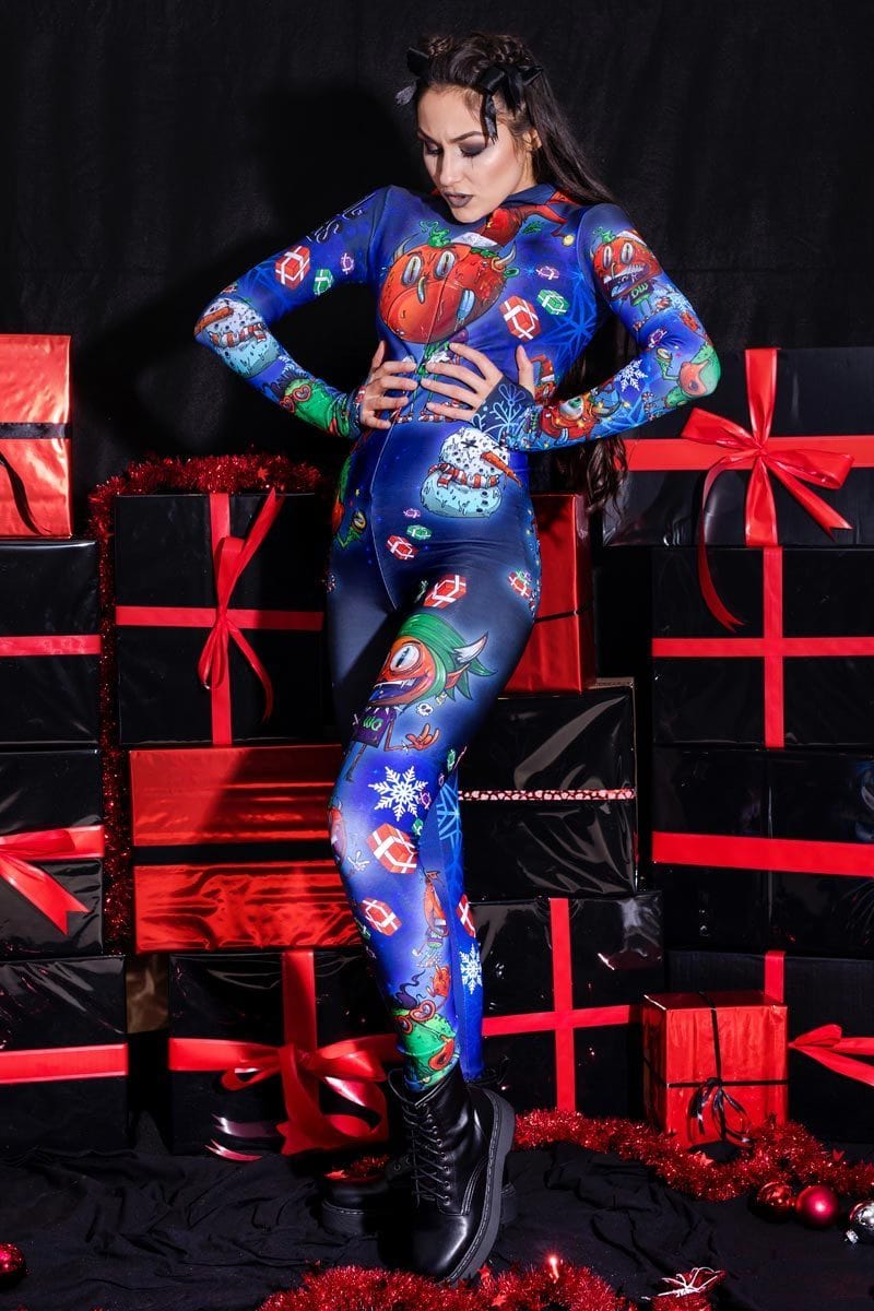 Grumpy Devil Slim-Fit Onesie Full View
