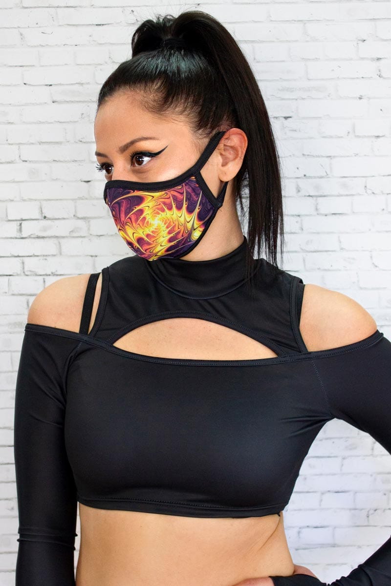 Vibration Reusable Face Mask Left View