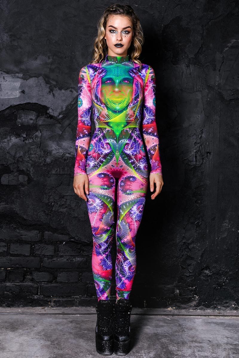Face me Catsuit Front View