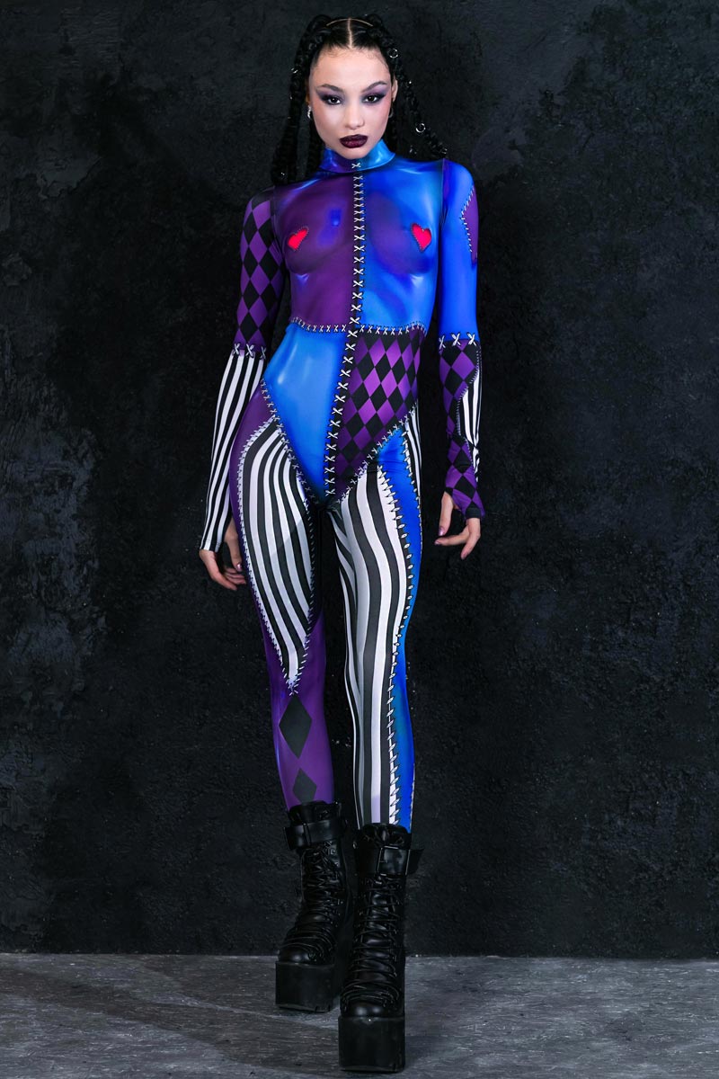 Harlequin Costume Front View