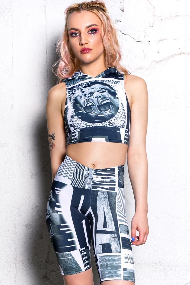Hysteria Biker Shorts Front View