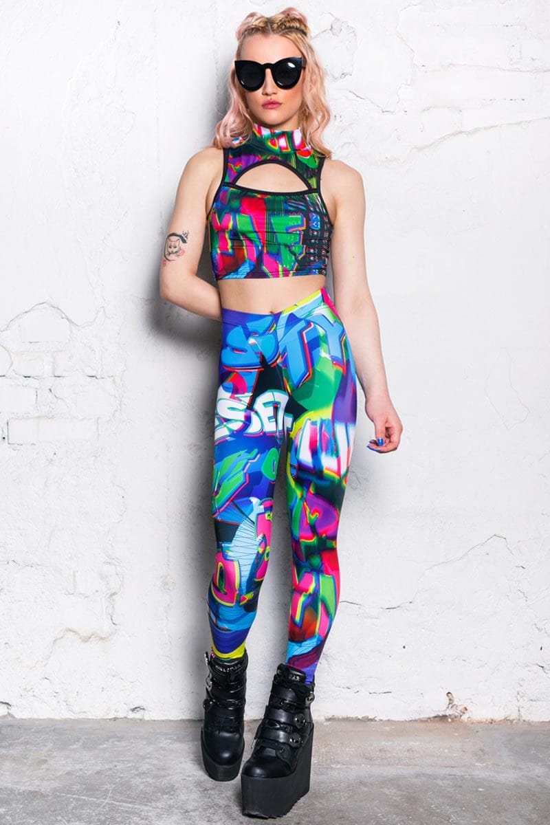 Source Code Leggings Front View