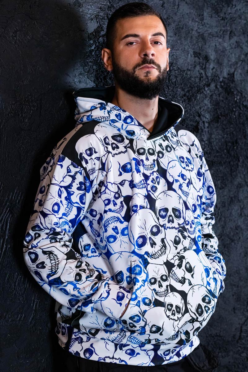 Skull Gang Men Hoodie Side View