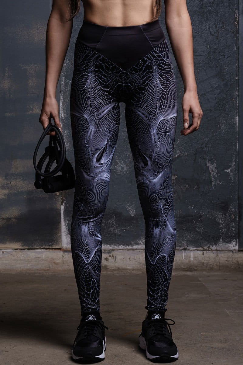 Black Hypnotic Workout Leggings with Good Compression