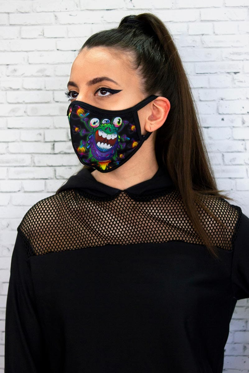 Virus Reusable Face Mask Left View