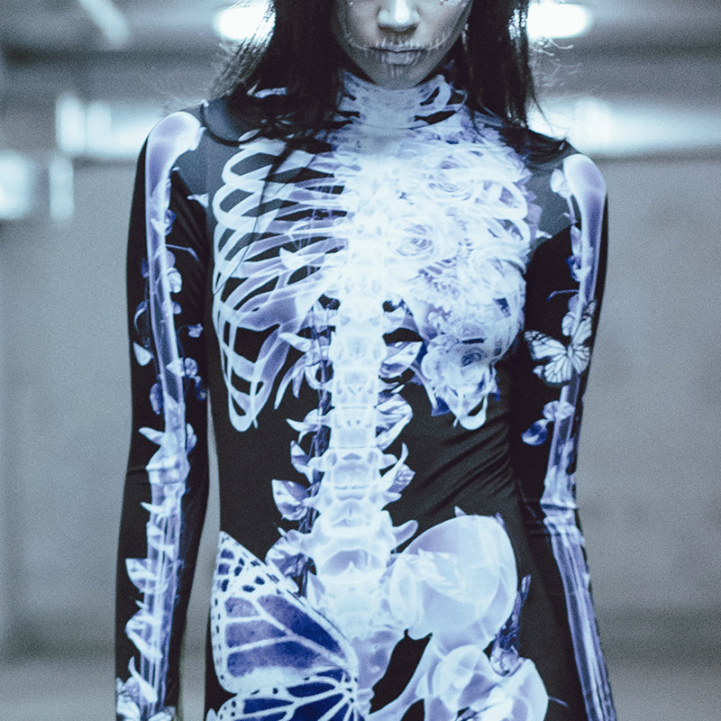 scary skeleton Halloween costume for women
