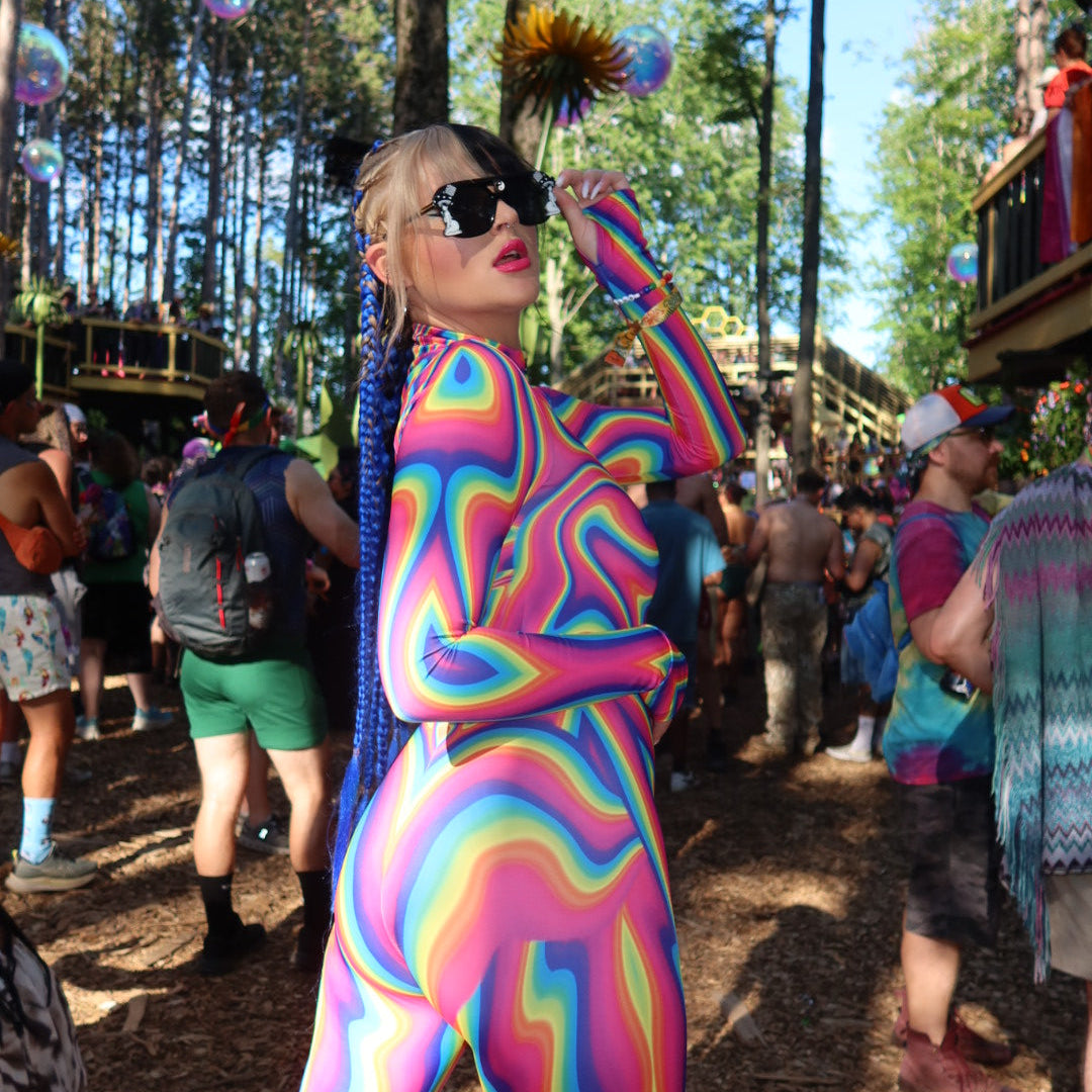 a dancer at a rave