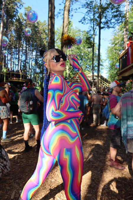 a dancer at a rave