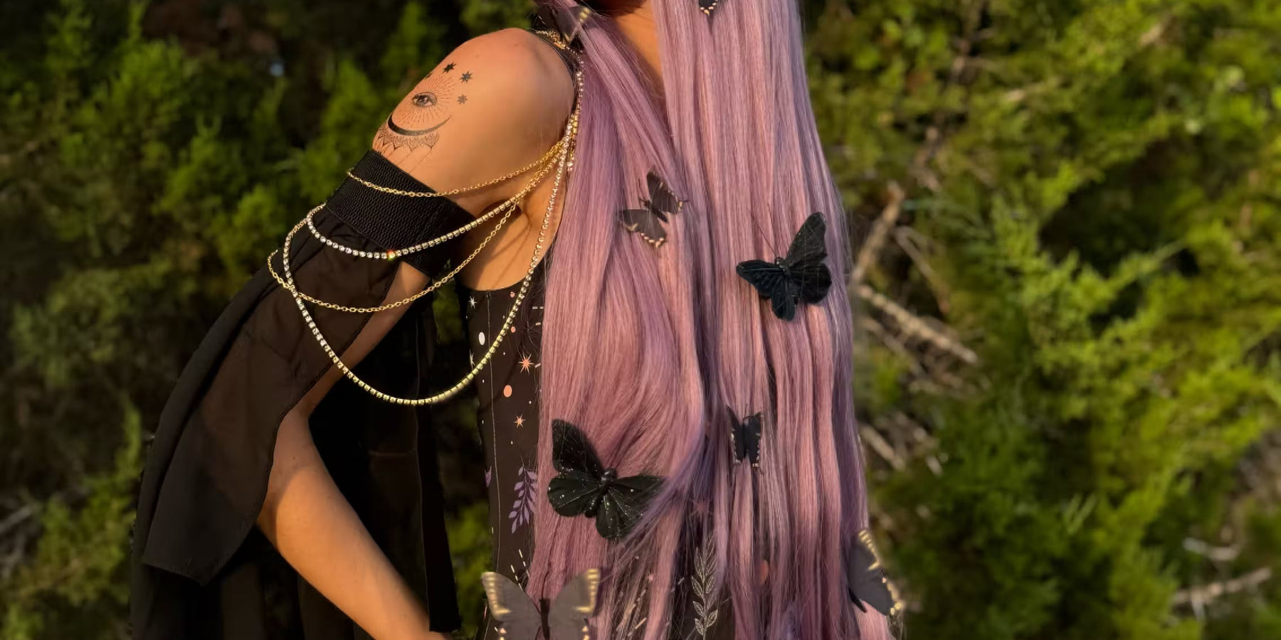 girl wearing rave costume at Lollapaloza