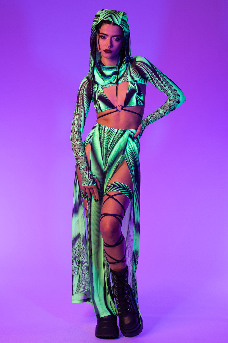 Acidia High Cut Booty Shorts Full View