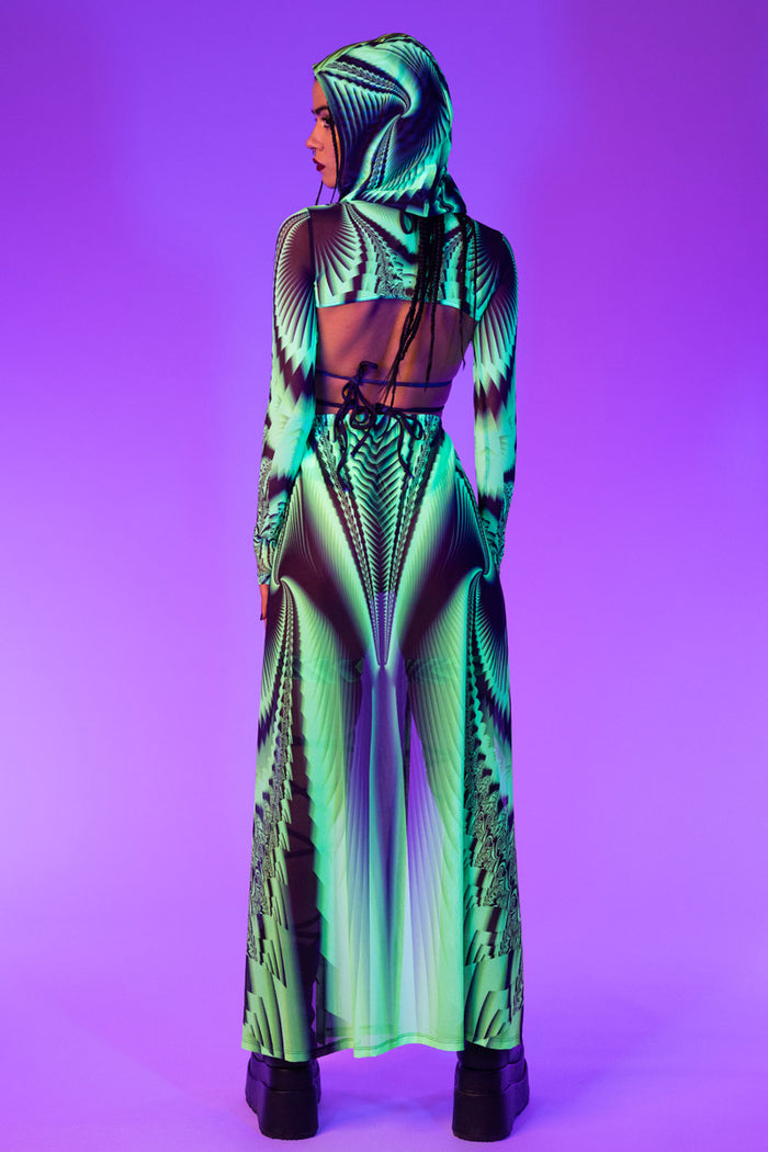 Rave Outfit Acidia Maxi Skirt Set Back View