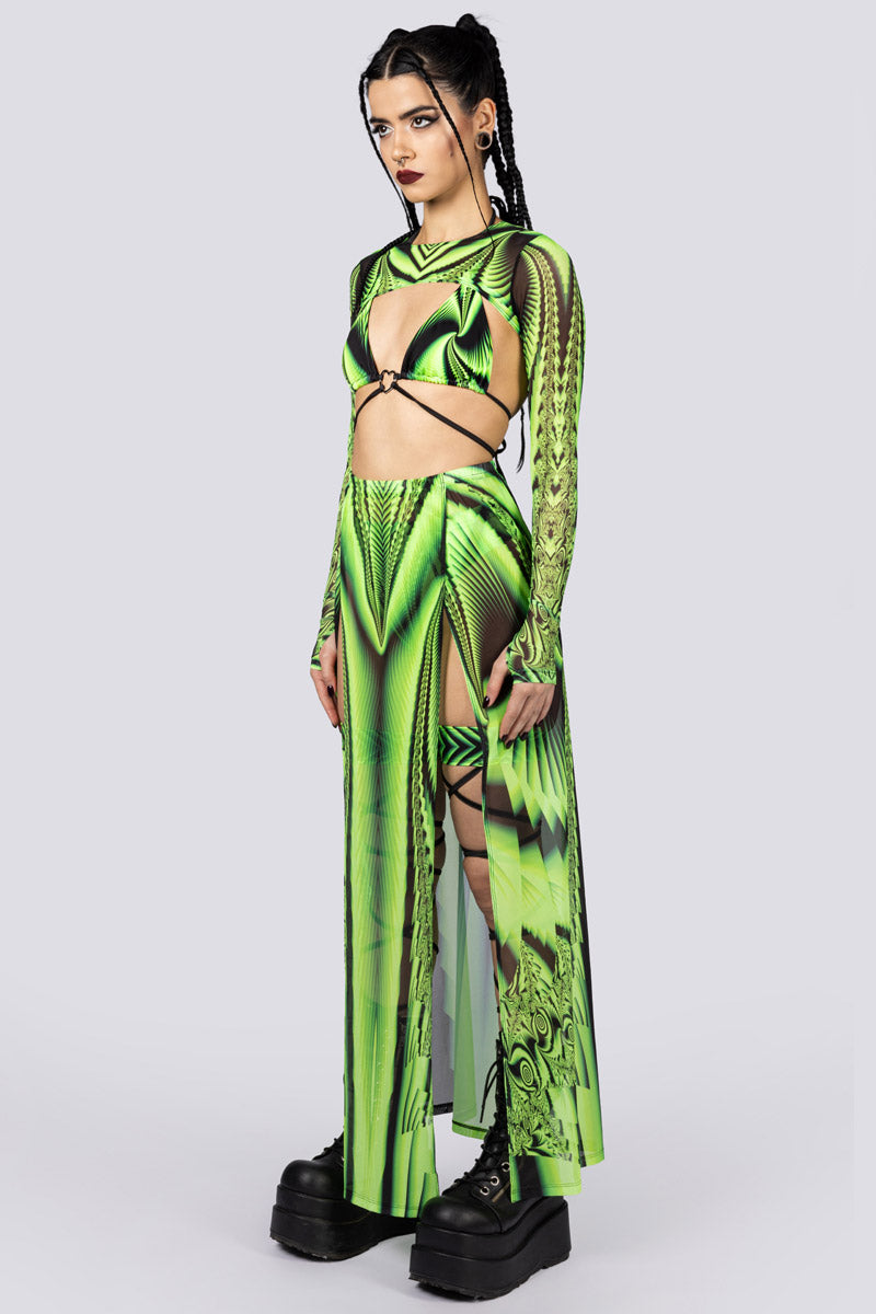 Acidia Maxi Skirt Side View