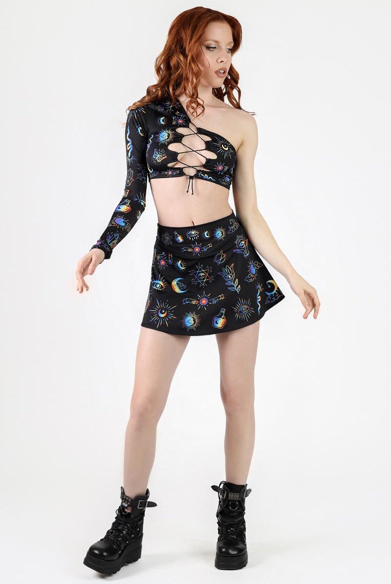 Alchemist's Illusion High Waisted Skort Set Full View