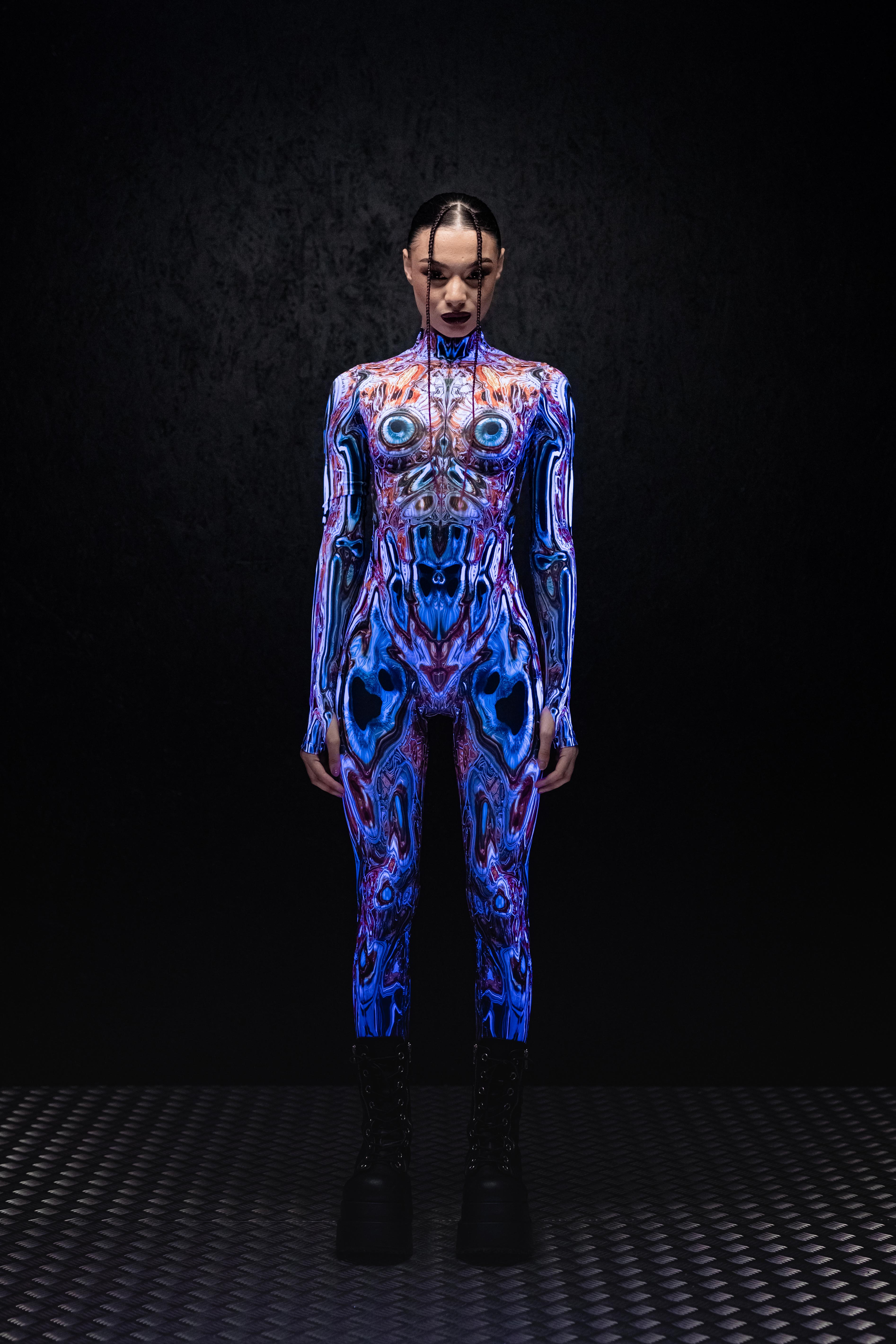 Alien Morphology Costume UV Front View