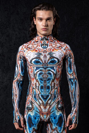 Rave Outfit Alien Morphology Men'S Costume Close View