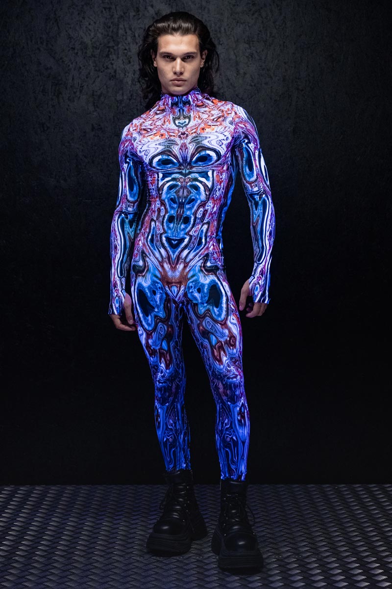 Alien Morphology Men's Costume UV Front View