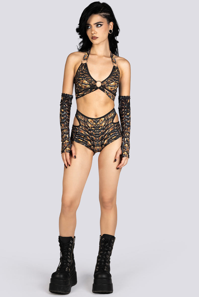 Alligator Halter Bra Top Halloween Clothes