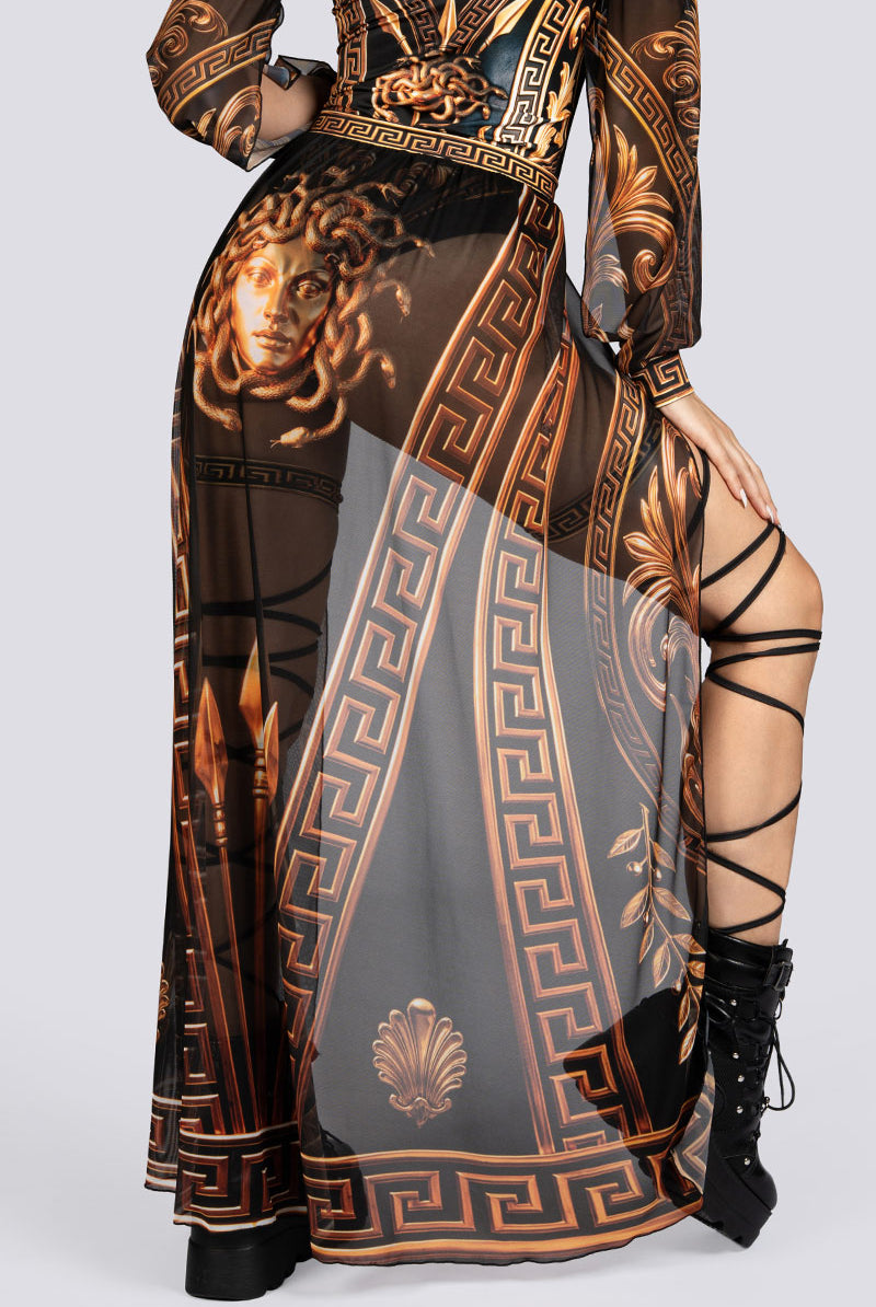 Athena Sheer Maxi Skirt Halloween Costume