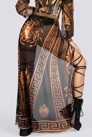 Athena Sheer Maxi Skirt Halloween Costume