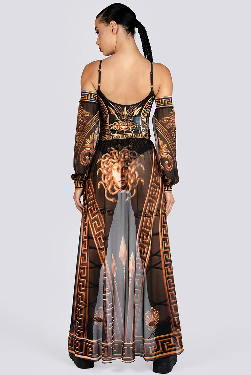 Athena Sheer Maxi Skirt Sexy Halloween Costume