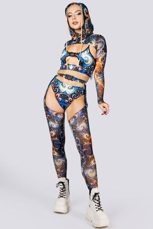 Rave Outfit Atlantis Chap Pants Set Full View