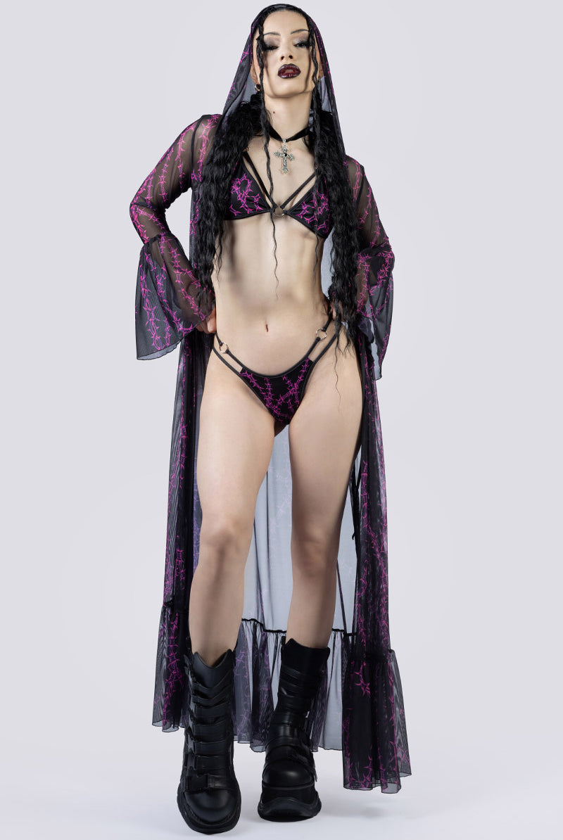 Barbed Desire Bikini Set Full Body Goth Fashion