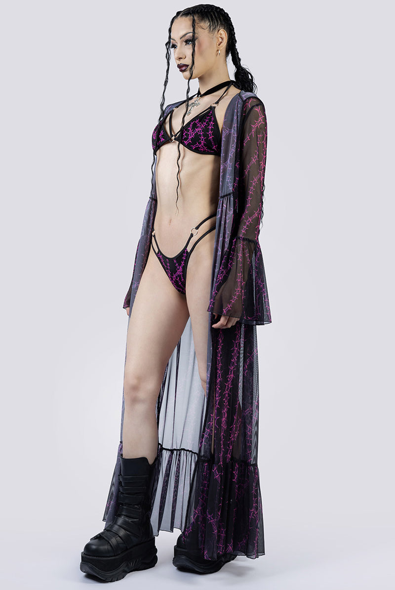Barbed Desire Bikini Set Side Gothic Clothes