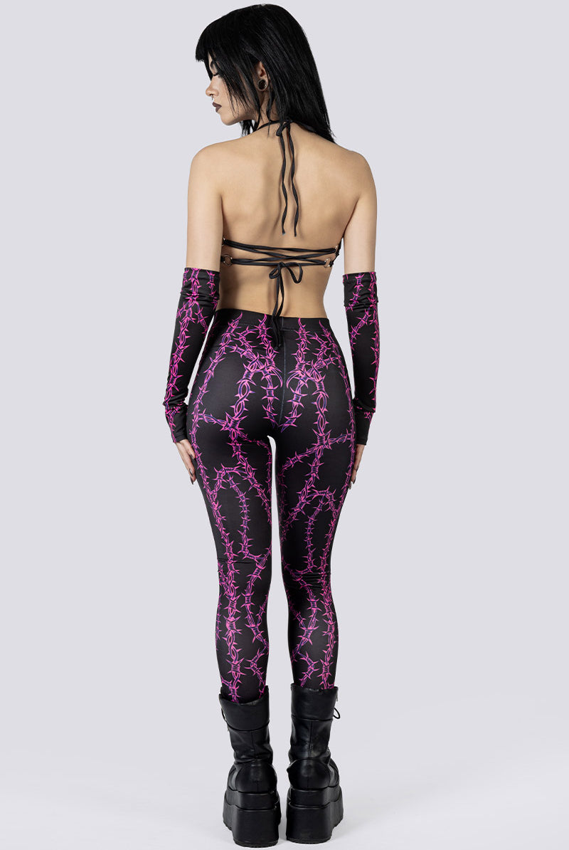 Barbed Desire Leggings Back Gothic Outfits